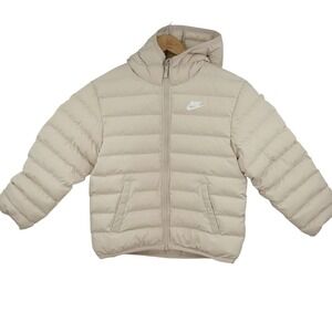 Nike Sportswear Lightweight Synthetic Fill Big Kids' Loose Hooded Jacket M Sand